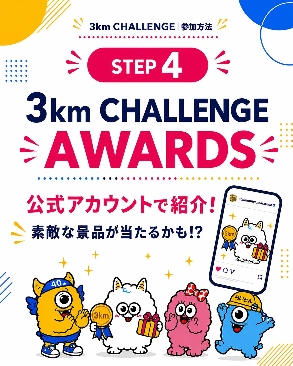 STEP4 3km CHALLENGE AWARDS